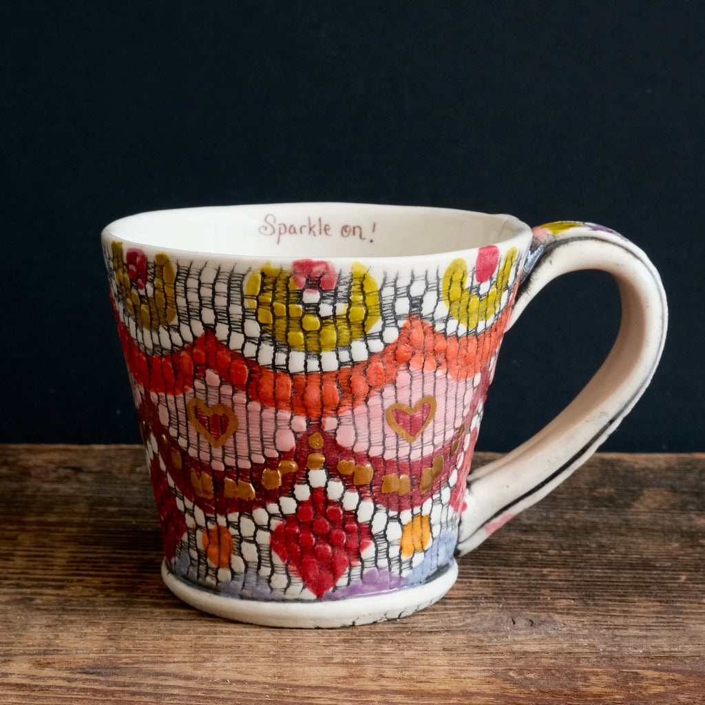 Latte Mug 01 (with 22k gold lustre)