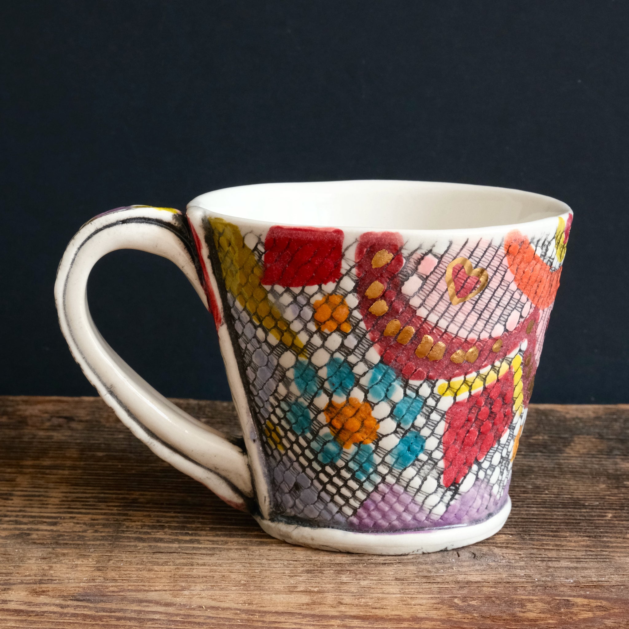 Latte Mug 01 (with 22k gold lustre)